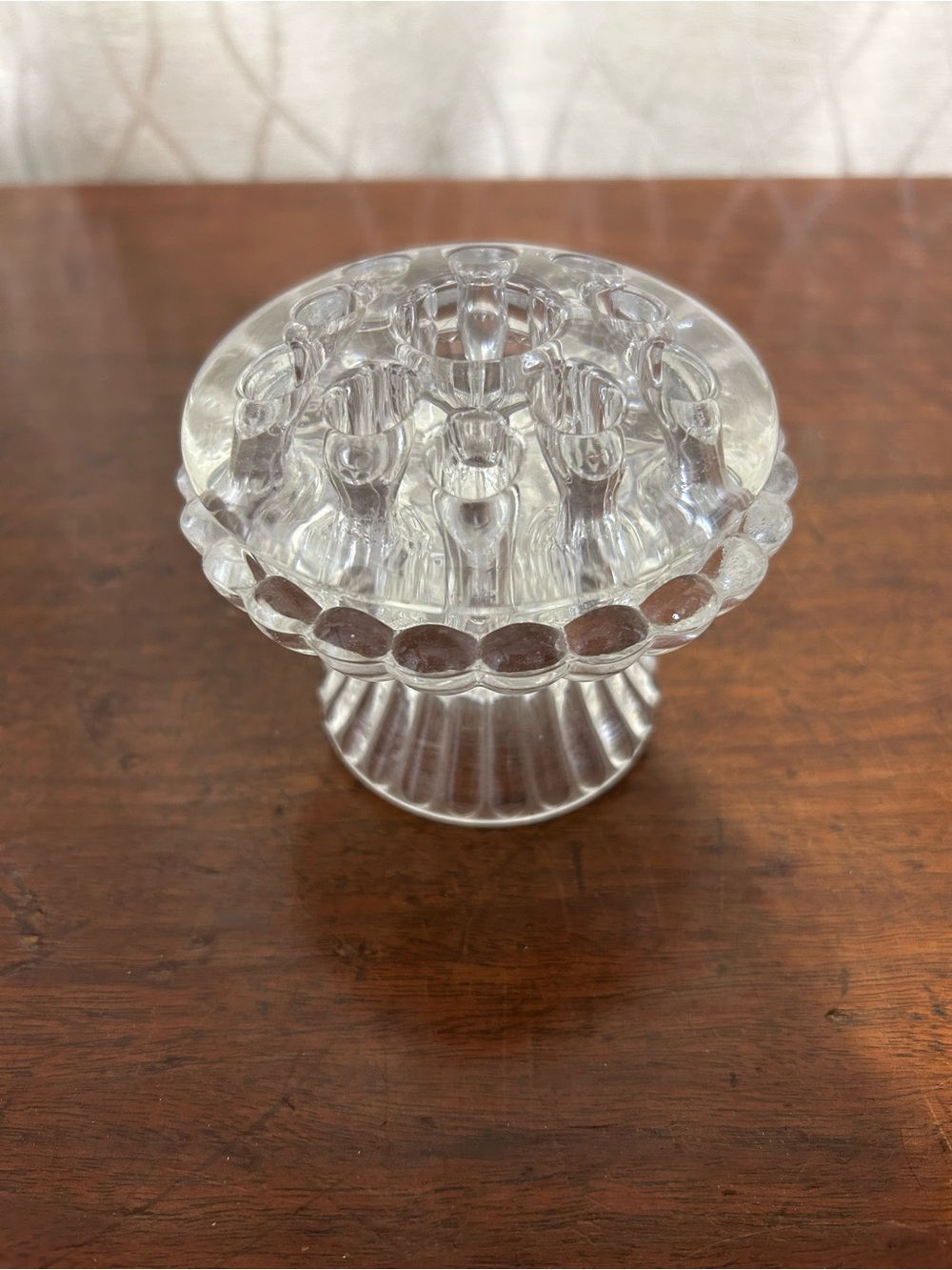 Clear Glass Flower Frog Vase Insert - Decorative Bud Holder🩷